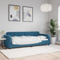 Letto Da Giorno In Velluto Blu