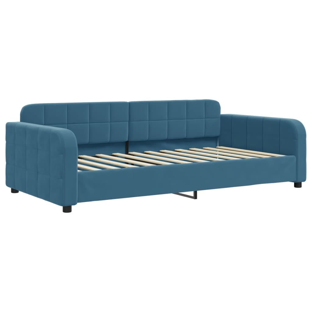 Letto Da Giorno In Velluto Blu