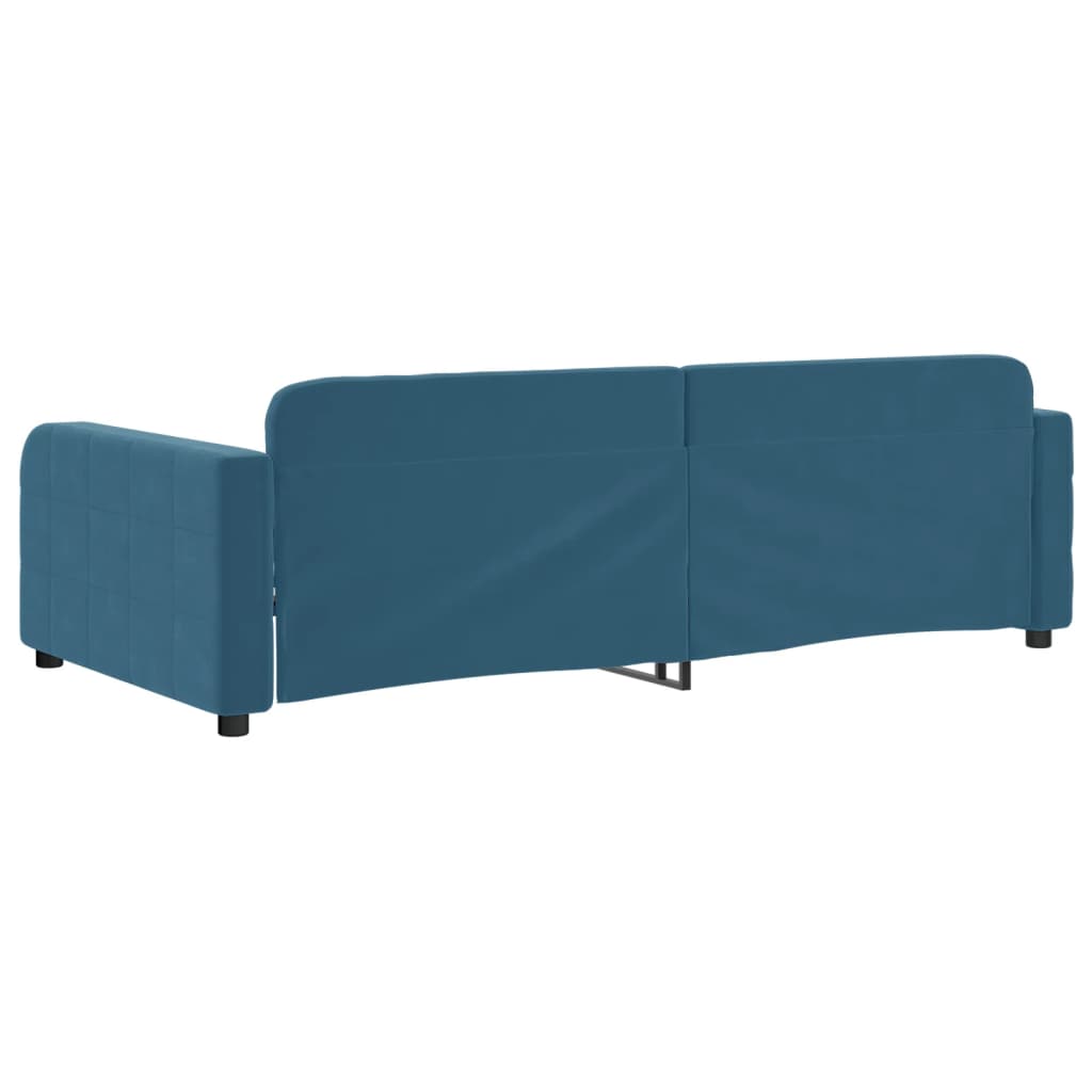 Letto Da Giorno In Velluto Blu