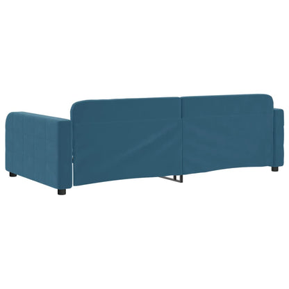 Letto Da Giorno In Velluto Blu