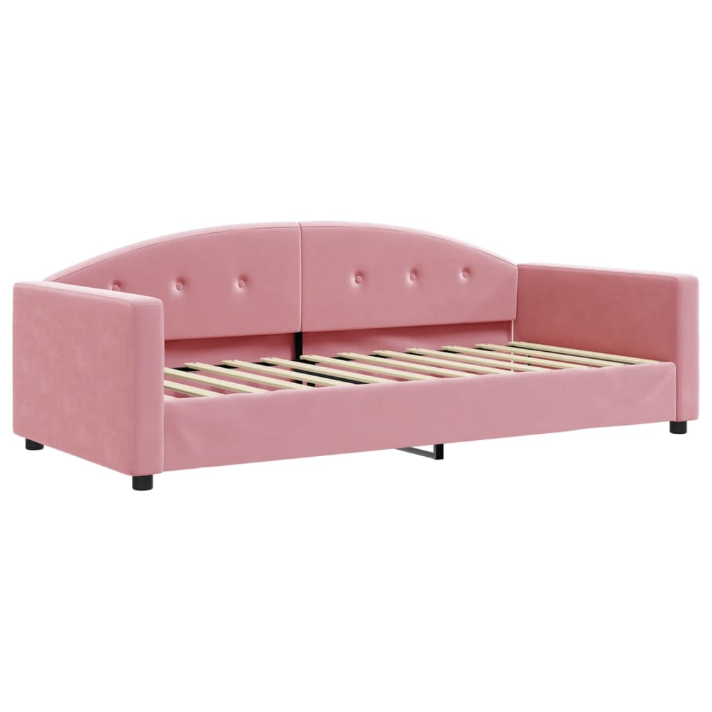 Letto Da Giorno In Velluto Rosa