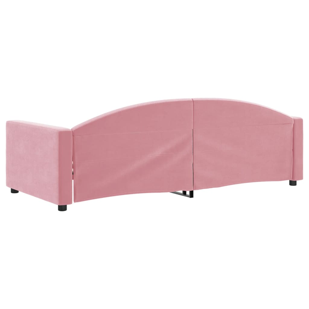 Letto Da Giorno In Velluto Rosa