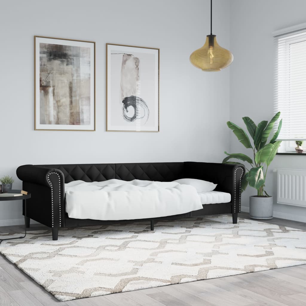 Divano Letto Con Letto Estraibile 90X200Cm In Similpelle