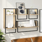 Set Mensole Da Parete 4 Pcs 65 X 25 X 30 Cm