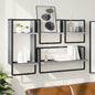 Set Mensole Da Parete 4 Pcs 65 X 25 X 30 Cm