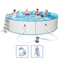 Bestway Set Piscina Rotonda Hydrium Telaio Acciaio 460X90 Cm