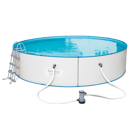 Bestway Set Piscina Rotonda Hydrium Telaio Acciaio 460X90 Cm