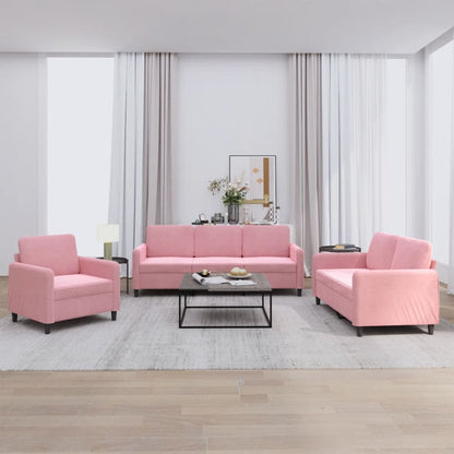 Set Di Divani 4 Pz Con Cuscini In Velluto