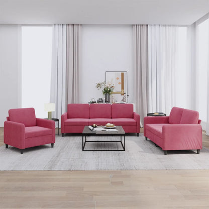 Set Di Divani 4 Pz Con Cuscini In Velluto