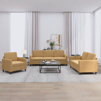 Set Di Divani 4 Pz Con Cuscini In Velluto