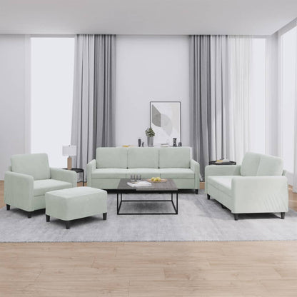 Set Di Divani 4 Pz Con Cuscini In Velluto