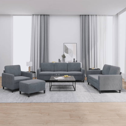 Set Di Divani 4 Pz Con Cuscini In Velluto