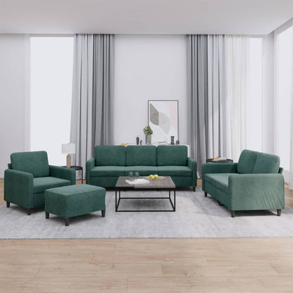 Set Di Divani 4 Pz Con Cuscini In Velluto