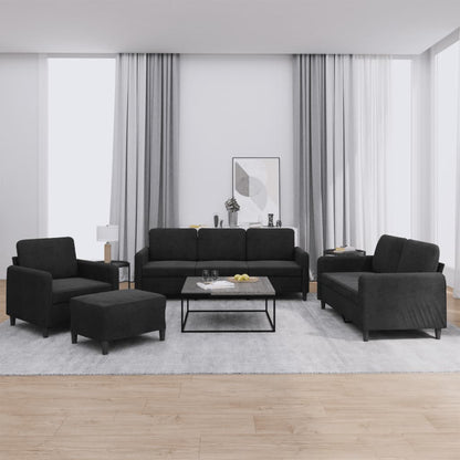 Set Di Divani 4 Pz Con Cuscini In Velluto