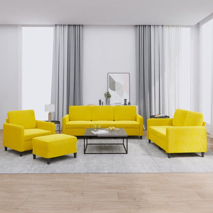 Set Di Divani 4 Pz Con Cuscini In Velluto