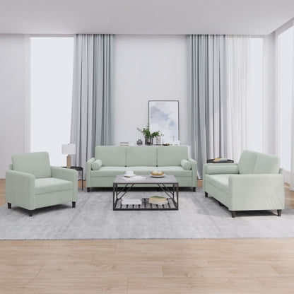 Set Di Divani 4 Pz Con Cuscini In Velluto