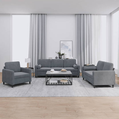 Set Di Divani 4 Pz Con Cuscini In Velluto