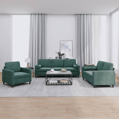 Set Di Divani 4 Pz Con Cuscini In Velluto
