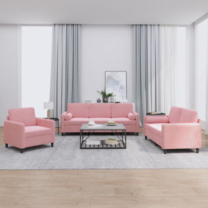 Set Di Divani 4 Pz Con Cuscini In Velluto
