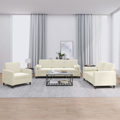 Set Di Divani 4 Pz Con Cuscini In Velluto