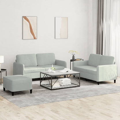 Set Di Divani 3 Pz In Velluto