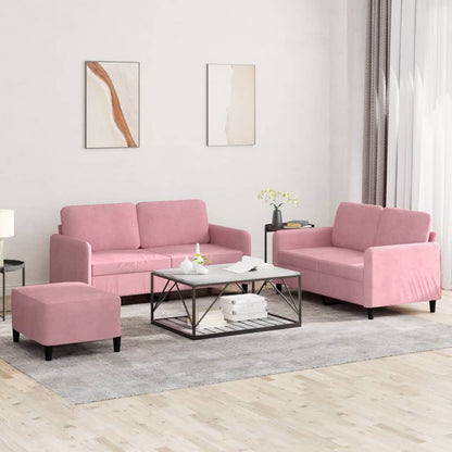 Set Di Divani 3 Pz In Velluto