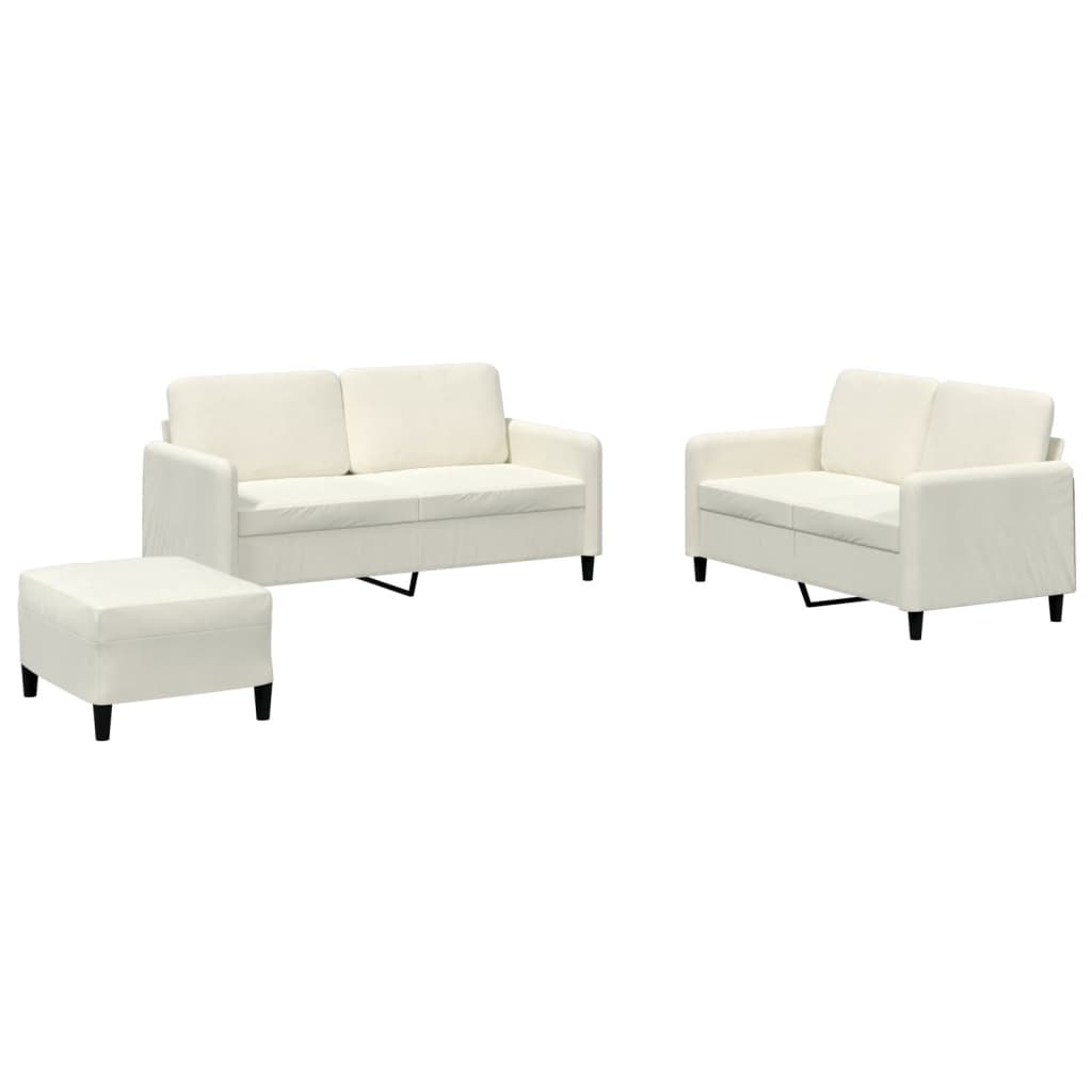 Set Di Divani 3 Pz In Velluto
