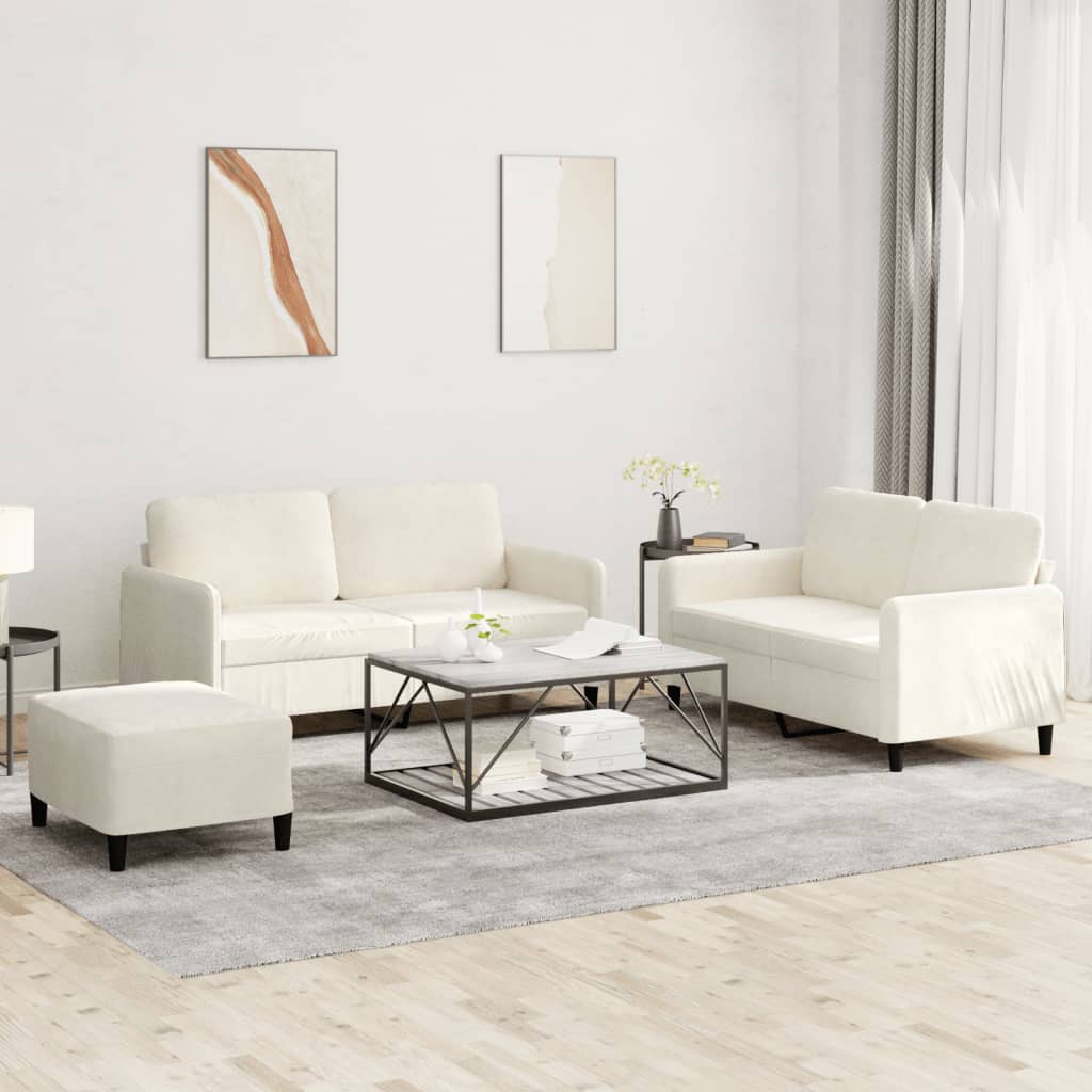 Set Di Divani 3 Pz In Velluto