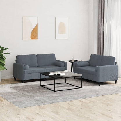 Set Di Divani 3 Pz In Velluto