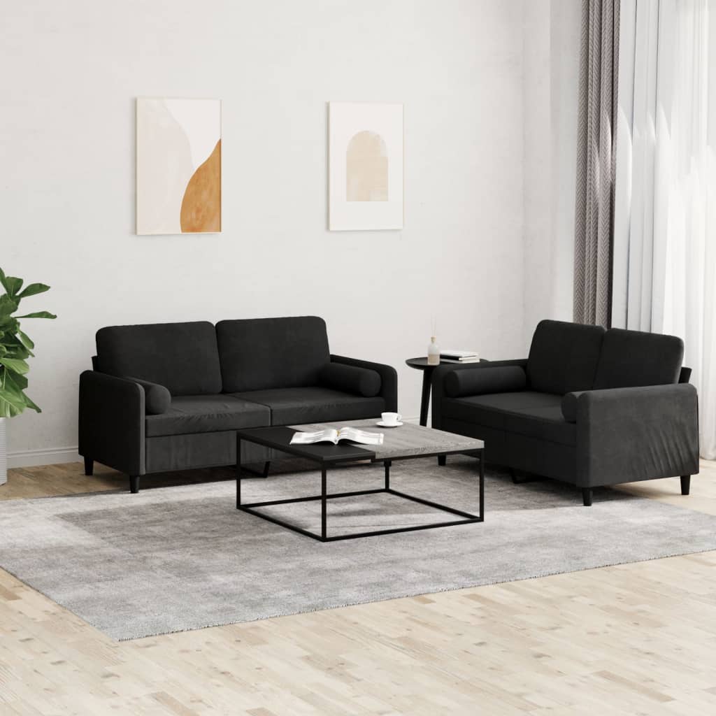 Set Di Divani 3 Pz In Velluto