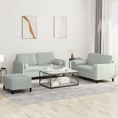 Set Di Divani 3 Pz In Velluto