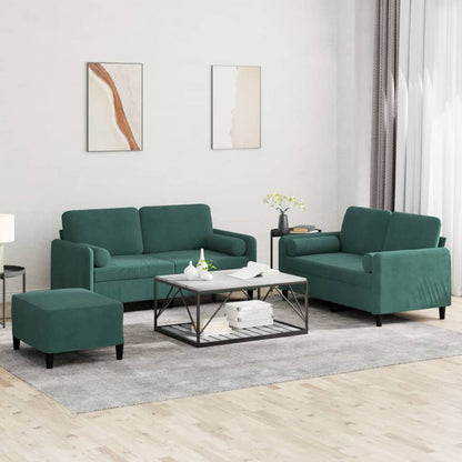 Set Di Divani 3 Pz In Velluto