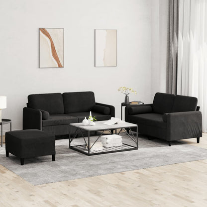 Set Di Divani 3 Pz In Velluto