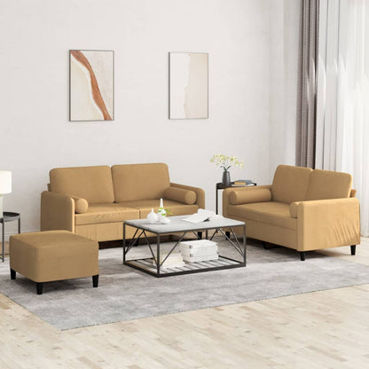 Set Di Divani 3 Pz In Velluto