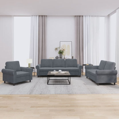 Set Di Divani 4 Pz Con Cuscini In Velluto