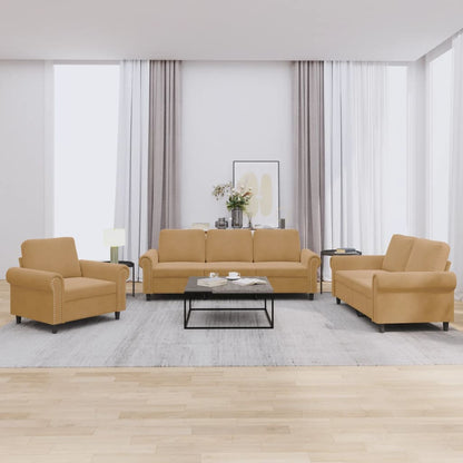 Set Di Divani 4 Pz Con Cuscini In Velluto