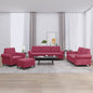 Set Di Divani 4 Pz Con Cuscini In Velluto