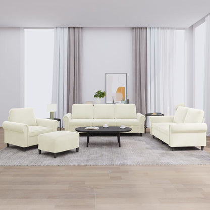 Set Di Divani 4 Pz Con Cuscini In Velluto