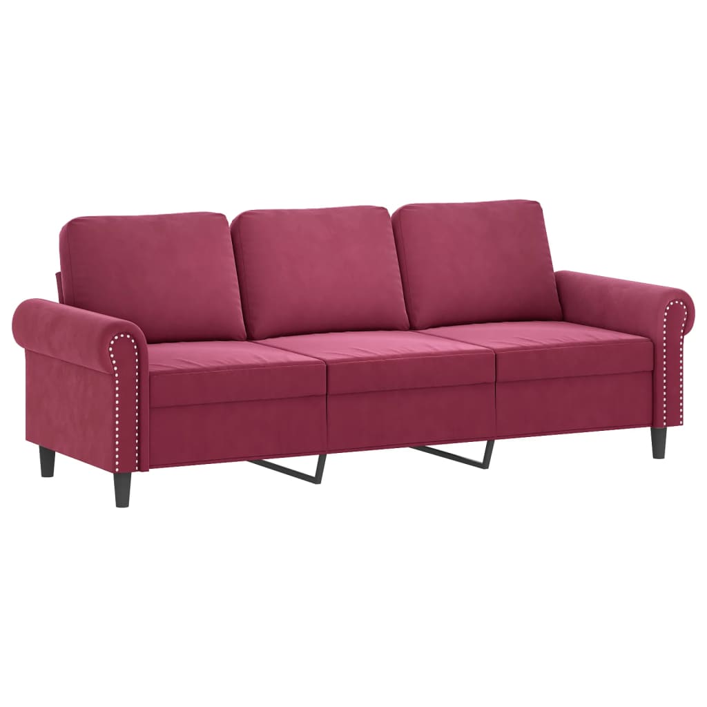 Set Di Divani 4 Pz Con Cuscini In Velluto