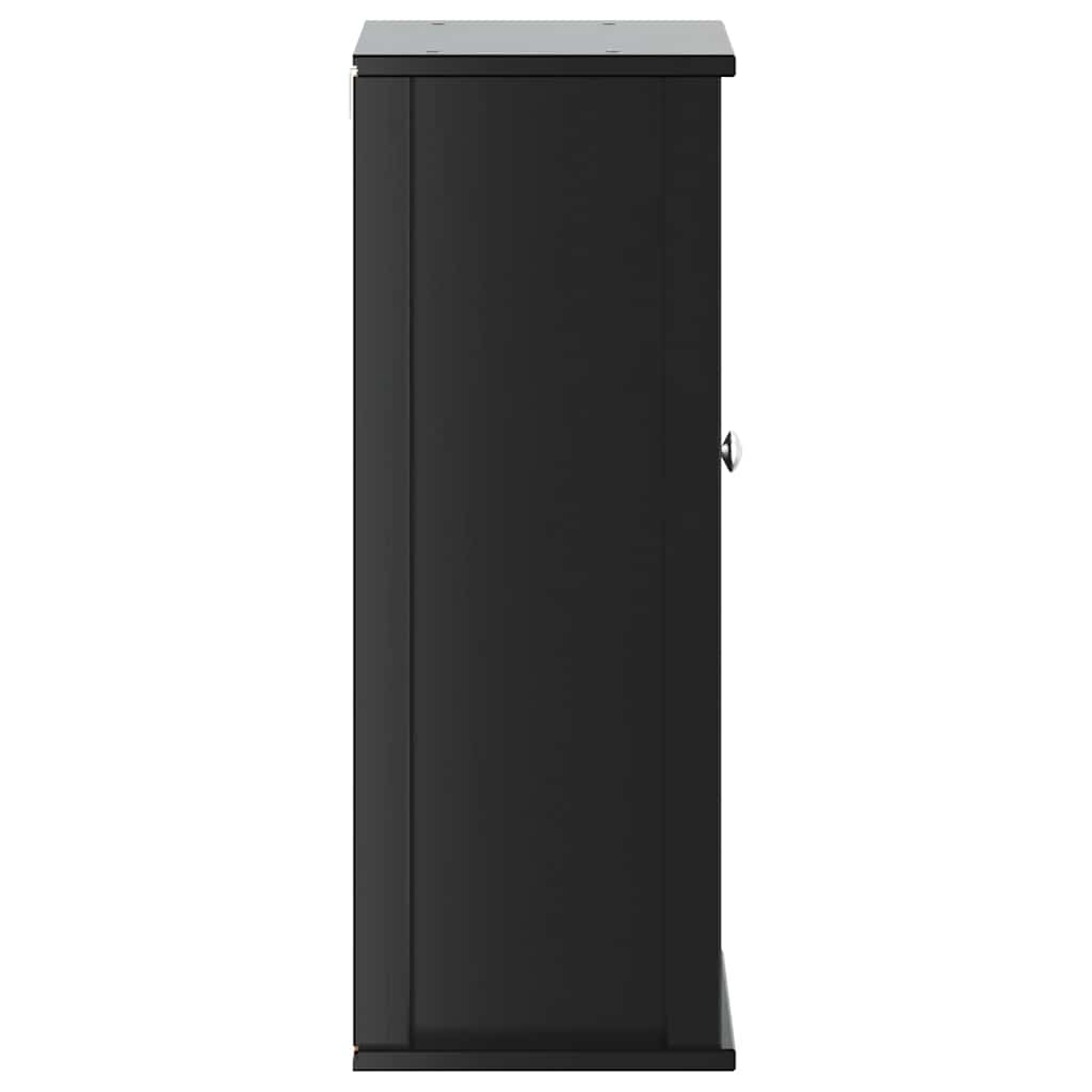 Mobile Da Bagno A Muro Berg 40X27X71,5 Cm Massello Pino Nero
