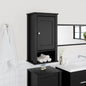 Mobile Da Bagno A Muro Berg 40X27X71,5 Cm Massello Pino Nero