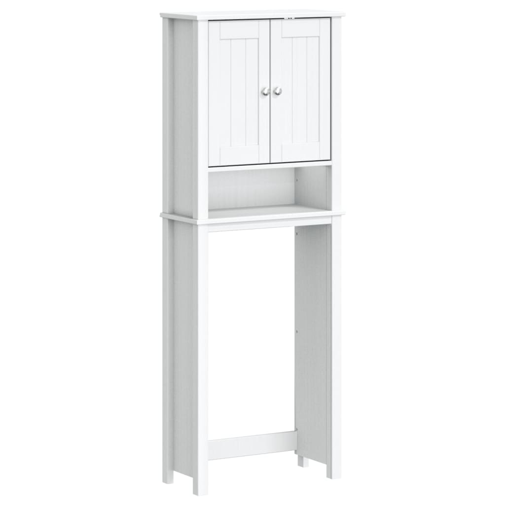 Portaoggetti Sopra Wc Berg 60X27X164,5 Cm Legno Massello