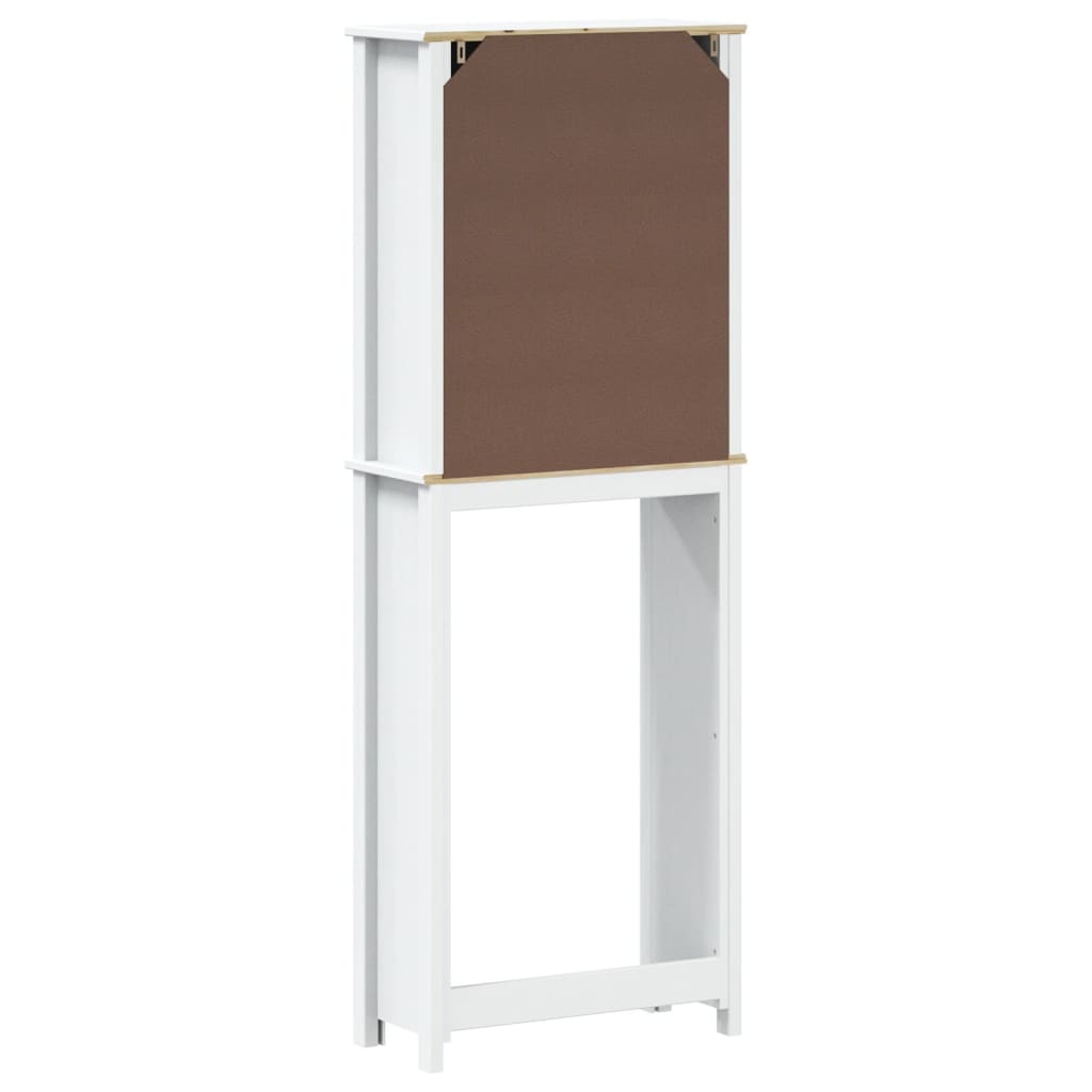Portaoggetti Sopra Wc Berg 60X27X164,5 Cm Legno Massello