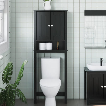 Portaoggetti Sopra Wc Berg 60X27X164,5 Cm Legno Massello