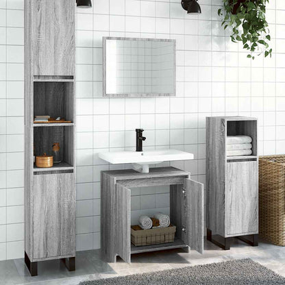 Set Mobili Da Bagno 2 Pz In Legno Multistrato