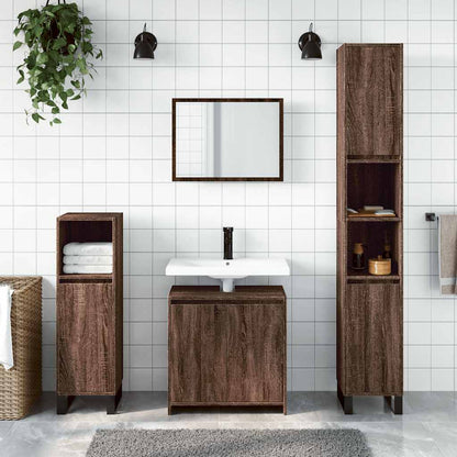 Set Mobili Da Bagno 2 Pz In Legno Multistrato