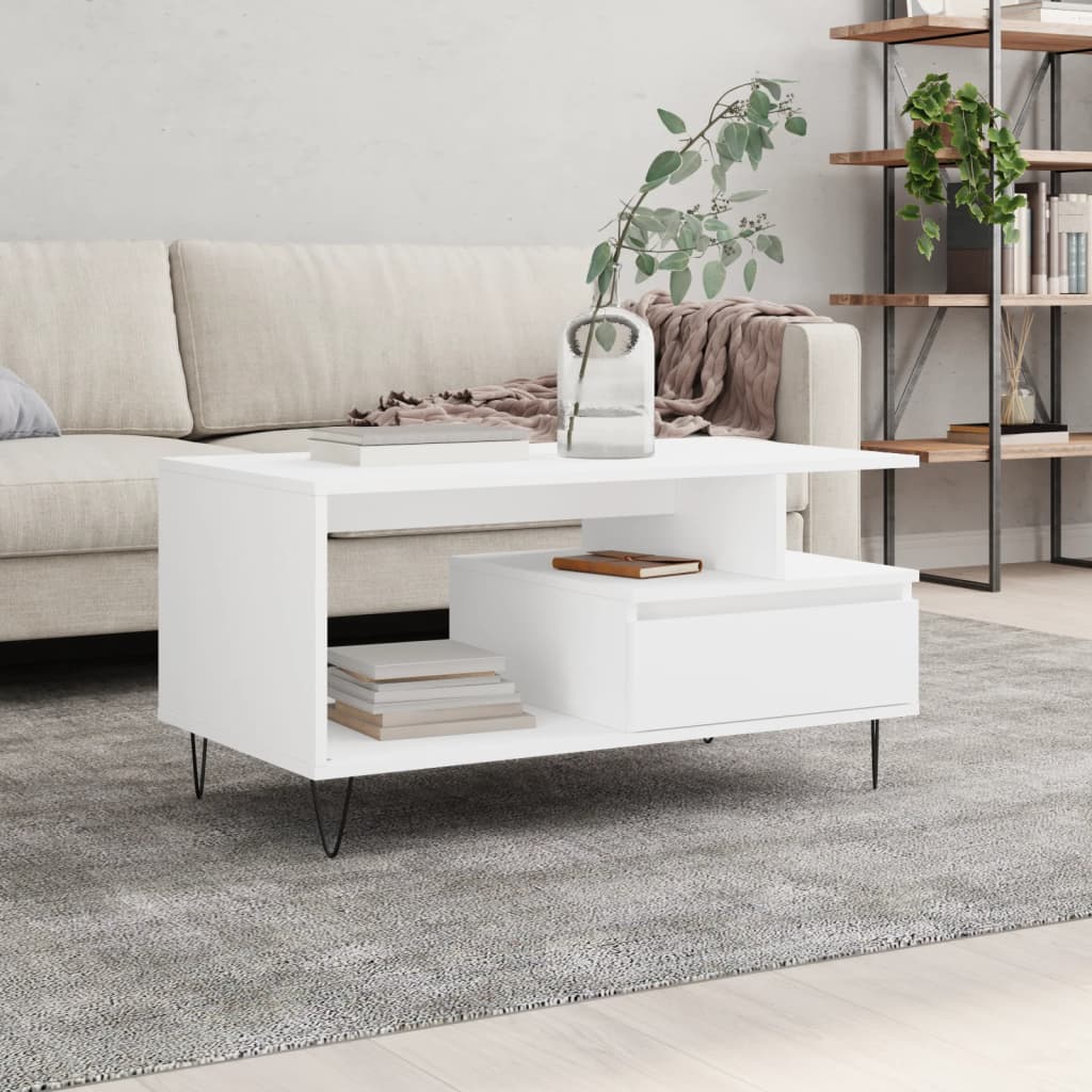 Tavolino Da Salotto 90X49X45 Cm Legno Multistrato