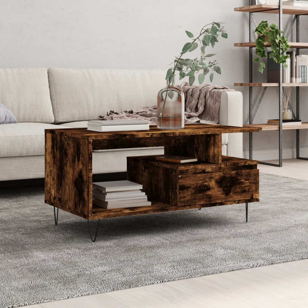 Tavolino Da Salotto 90X49X45 Cm Legno Multistrato