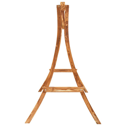 Sedia A Dondolo Con Cuscino Massello Di Abete Finitura In Teak
