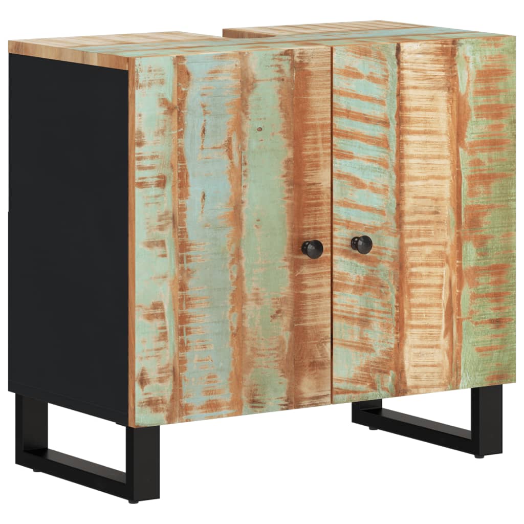 Set Mobili Da Bagno 4 Pz In Legno Massello Di Recupero